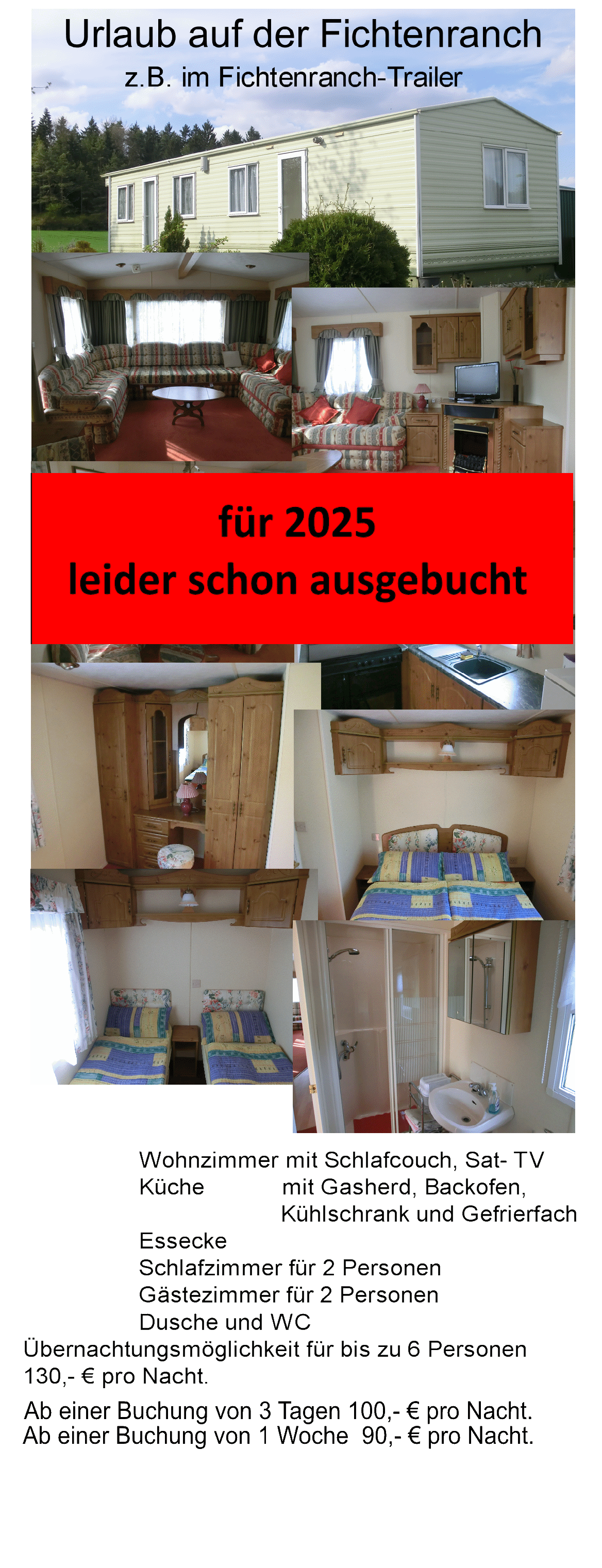 Trailer ausgebucht